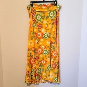 LuLaRoe Maxi Skirt Size M Yoga Band A-Line